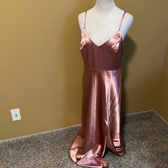 Birdy Grey Dresses & Skirts - 🛍️NWT Birdy Grey Satin Evening Gown Cocktail Wedding Party Maxi Dress